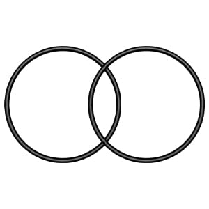 CCF218 Impeller Retaining O Ring Compatible with Penn-Plax Cascade 700 1000 1200 1500 Cartridge Filters Aquarium Filter Parts Accessories - 2 PCS