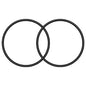CCF218 Impeller Retaining O Ring Compatible with Penn-Plax Cascade 700 1000 1200 1500 Cartridge Filters Aquarium Filter Parts Accessories - 2 PCS