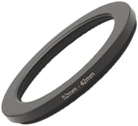 YAMAFOO 52mm to 42mm Step-Up Ring/Step Down Rings Filter Adapter for All Brands UV ND CPL Metal Ring Step-Up Rings Adapter Filter,Black (52-42)