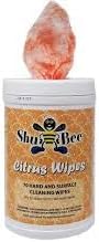 ShuBee® Citrus Wipes™ – Heavy-Duty Dual-Sided Hand Cleaner Towels for Mechanics, Construction & Service Professionals, Works on Grease & Grime