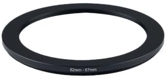 82mm to 67mm Step-up Adapter Rings,Black,Step Up Ring,Step-Down Rings Filter Ring Adapter,for All Brands of DSLR Camera Lens UV ND CPL Stepping Rings Step Down Rings Filter Adapter