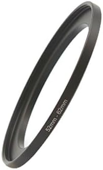 YAMAFOO 52mm to 62mm Step-Up Ring/Step Down Rings Filter Adapter for All Brands UV ND CPL Metal Ring Step-Up Rings Adapter Filter,Black (52-62)