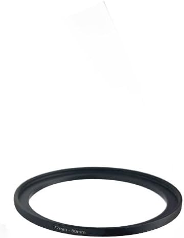 YAMAFOO 86mm to 77mm Step-Up Ring/Step Down Rings Filter Adapter for All Brands UV ND CPL Metal Ring Step-Up Rings Adapter Filter,Black (86-77)