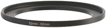Metal Step-Up/Down Ring Adapter Compatible with Mirrorless Cameras DSLR Lens, UV CPL ND Filter Thread Converter, Black (52-72)