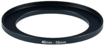YAMAFOO 46mm to 58mm Step-Up Ring/Step Down Rings Filter Adapter for All Brands UV ND CPL Metal Ring Step-Up Rings Adapter Filter,Black (46-58)