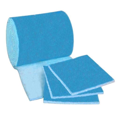 HVAC/Air Filter Media Roll, Blue/White MERV6 Polyester Media - 1 inch x 24 inch x 5 Foot