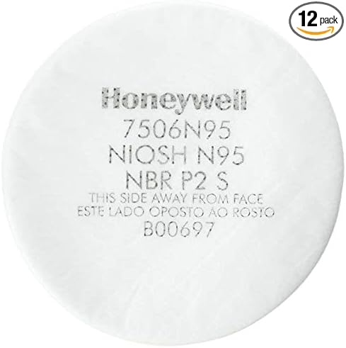 Honeywell N Series 7506N95 Particulate Filters, 12 Pack (10/PK)