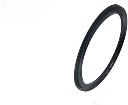 YAMAFOO 77mm to 86mm Step-up Ring/Step Down Rings Filter Adapter for All Brands UV ND CPL Metal Ring Step-Up Rings Adapter Filter, Black (77-86)