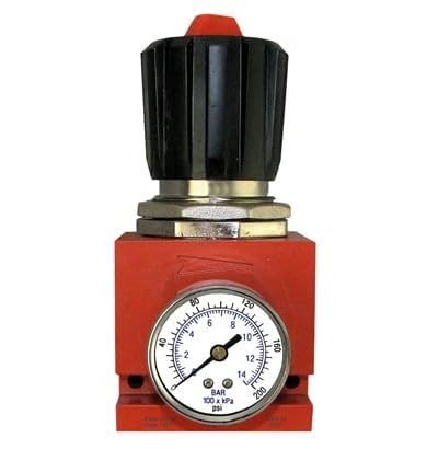 120 CFM, Tsunami 1" NPT Industrial Combination Water Separator Particulate Filter, Air Pressure Regulator & Lubricator Oiler