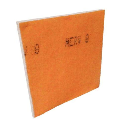 MERV 8 Tackified Polyester Filter Media Orange/White - 10 Foot Roll by 25 inch Wide