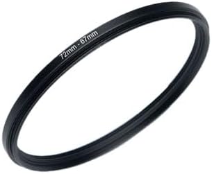 YAMAFOO 72mm to 67mm Step-Up Ring/Step Down Rings Filter Adapter for All Brands UV ND CPL Metal Ring Step-Up Rings Adapter Filter,Black (72-67)