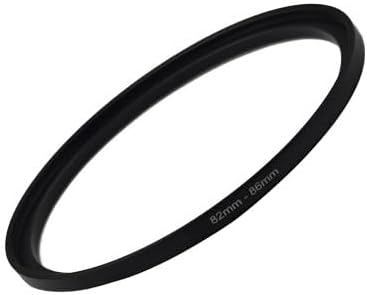 YAMAFOO 82mm to 86mm Step-Up Ring/Step Down Rings Filter Adapter for All Brands UV ND CPL Metal Ring Step-Up Rings Adapter Filter,Black (82-86)