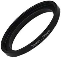 YAMAFOO 34mm to 37mm Step-Up Ring/Step Down Rings Filter Adapter for All Brands UV ND CPL Metal Ring Step-Up Rings Adapter Filter,Black (34-37)