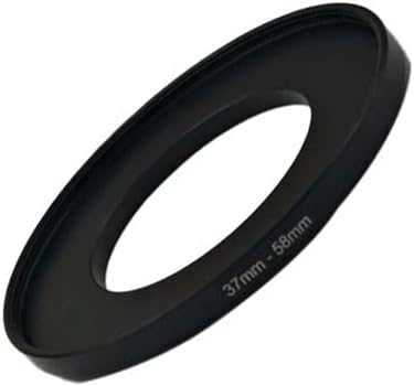 YAMAFOO 37mm to 58mm Step-Up Ring/Step Down Rings Filter Adapter for All Brands UV ND CPL Metal Ring Step-Up Rings Adapter Filter,Black (37-58)