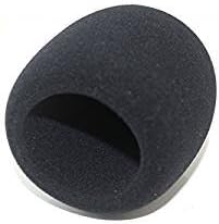 ienza® Windscreen for Blue Yeti Foam - Also Fits Other Large Microphones Such as MXL, Audio Technica and More - Quality Sponge Material to Act as a Pop Filter for Your Mic (Black)
