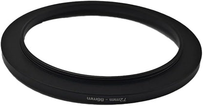 YAMAFOO 72mm to 86mm Step-Up Ring/Step Down Rings Filter Adapter for All Brands UV ND CPL Metal Ring Step-Up Rings Adapter Filter,Black (72-86)