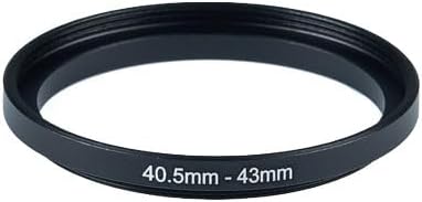 YAMAFOO 40.5mm to 43mm Step-Up Ring/Step Down Rings Filter Adapter for All Brands UV ND CPL Metal Ring Step-Up Rings Adapter Filter,Black (40.5-43)
