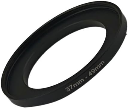 YAMAFOO 37mm to 49mm Step-Up Ring/Step Down Rings Filter Adapter for All Brands UV ND CPL Metal Ring Step-Up Rings Adapter Filter,Black (37-49)
