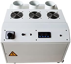 Ultrasonic Humidifier 24kg/h Portable Continuous Cool Mist Maker Humidifier Commercial Industrial Humidifier with Humidistat and Remote Sensor for Greenhouse Large Room Three Mist Outlet
