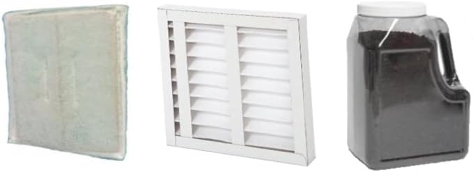 Extract-All Replacement Filter Package for Fume Extractor and Source Capture 1 Pleated Pre-Filter, 1 Replacement Special Blend Carbon which Removes Odors Fungus Mold Mites (Pack of 3)