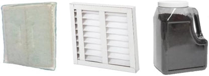 Extract-All Replacement Filter Package for Fume Extractor and Source Capture 1 Pleated Pre-Filter, 1 Replacement Special Blend Carbon which Removes Odors Fungus Mold Mites (Pack of 3)