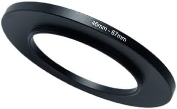 YAMAFOO 46mm to 67mm Step-Up Ring/Step Down Rings Filter Adapter for All Brands UV ND CPL Metal Ring Step-Up Rings Adapter Filter,Black (46-67)