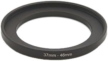 YAMAFOO 37mm to 46mm Step-Up Ring/Step Down Rings Filter Adapter for All Brands UV ND CPL Metal Ring Step-Up Rings Adapter Filter,Black (37-46)