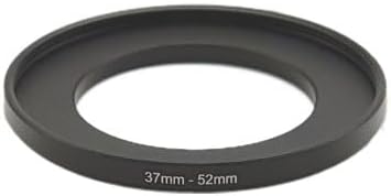 YAMAFOO 37mm to 52mm Step-Up Ring/Step Down Rings Filter Adapter for All Brands UV ND CPL Metal Ring Step-Up Rings Adapter Filter,Black (37-52)