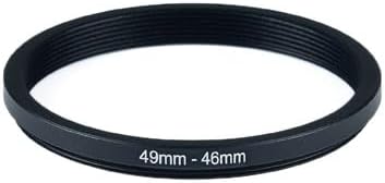 YAMAFOO 49mm to 46mm Step-Up Ring/Step Down Rings Filter Adapter for All Brands UV ND CPL Metal Ring Step-Up Rings Adapter Filter,Black (49-46)
