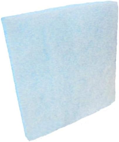 10 Feet of Blue and White Air Filter Media Roll , MERV6 Polyester Media - 25" Wide