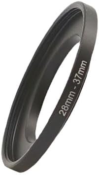 YAMAFOO 28mm to 37mm Step-Up Ring/Step Down Rings Filter Adapter for All Brands UV ND CPL Metal Ring Step-Up Rings Adapter Filter,Black (28-37)