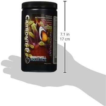 Brightwell Aquatics Carbonit-P - Activated Carbon Filter Media for Marine and Freshwater Aquarium, 500-g (CRBP500)