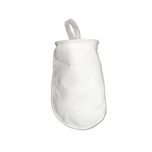 10 Pack - PRMFiltration #1 Size 100 Micron Liquid Filter Bags – Polyester Felt Material, 304 Stainless Steel Ring, Felt Handles, 7-1/16" x 16-1/2", Max Temp 300°F, High Dirt Holding Capacity