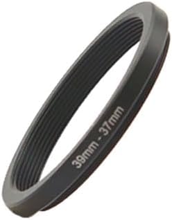 YAMAFOO 39mm to 37mm Step-Up Ring/Step Down Rings Filter Adapter for All Brands UV ND CPL Metal Ring Step-Up Rings Adapter Filter,Black (39-37)