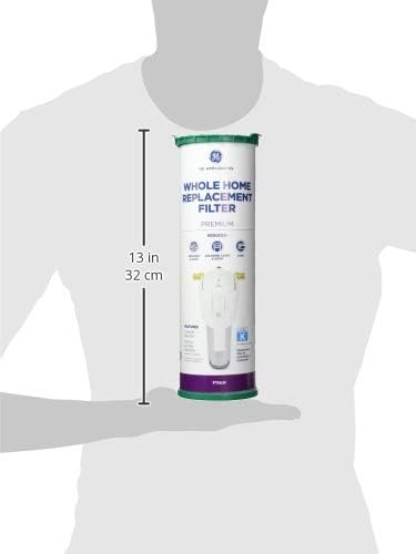 GE FTHLM Whole House Water Filter, Replacement for Water Filtration System, NSF Certified: Reduces Chlorine, Sediment, Rust & Other Impurities, Replace Every 3 Months for Best Results, 1 Filter