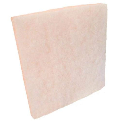 MERV 8 Tackified Polyester Filter Media Orange/White - 10 Foot Roll by 25 inch Wide