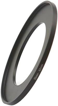 YAMAFOO 55mm to 82mm Step-Up Ring/Step Down Rings Filter Adapter for All Brands UV ND CPL Metal Ring Step-Up Rings Adapter Filter,Black(55-82)