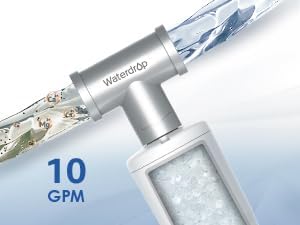 Waterdrop AP431 AP430SS Whole House Scale Inhibitor Filter, Heater Softener System, Prevent Scale Build Up On Hot Water Heaters, Pipes and Boilers