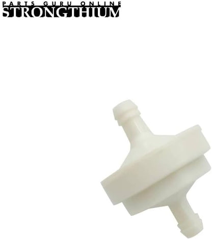 Strongthium Lawn Mower 1/4 Inch ID Inline Gas Fuel Filter Replacement for Briggs Stratton Craftsman Toro 394358s 56679 394358 394358B 7014359YP 56679MA x2 with Fuel Clamps x4