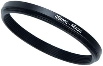 YAMAFOO 49mm to 46mm Step-Up Ring/Step Down Rings Filter Adapter for All Brands UV ND CPL Metal Ring Step-Up Rings Adapter Filter,Black (49-46)