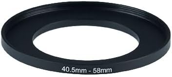 YAMAFOO 40.5mm to 58mm Step-Up Ring/Step Down Rings Filter Adapter for All Brands UV ND CPL Metal Ring Step-Up Rings Adapter Filter,Black (40.5-58)