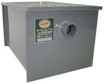 Commercial Carbon Steel Grease Trap Interceptor 14lb - PDI Approved - NSF