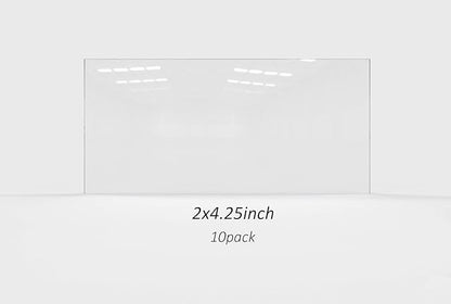 Tefuawe 100% Cast Resin 39 Plastic Replacement Lens, 10 Pack, Clear Cover Lens for Solar Auto Darkening Welding Filter 2”x4.25”