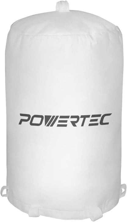 POWERTEC 70333 Dust Collector Bag, 21" x 31", 1 Micron Filter, For JET, Grizzly, Shop Fox, Wen, Harbor Freight, and POWERTEC DC-1512