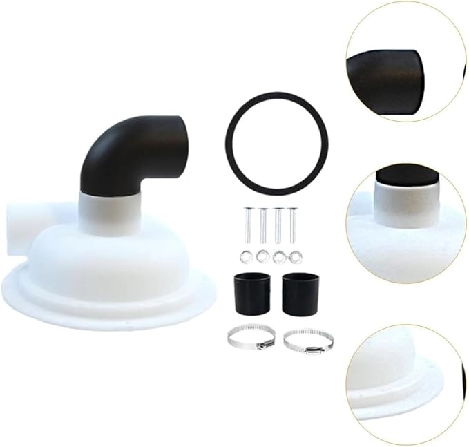 Cyclone Filter Woodworking Dust Collector with Elbow DIY Chipboard Cyclone Separator Lid Construction for Vacuum Cleaner