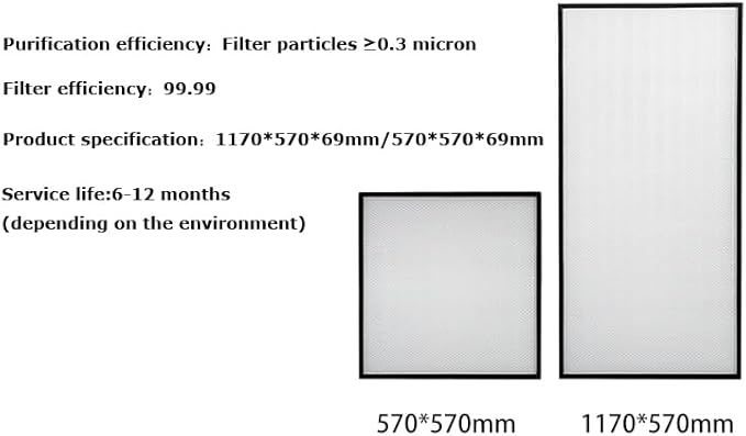 Vertical Laminar Dust Free Room Bench Double Use 70.86x23.62in Flow Hood Air Flow Clean Workbench Aluminum Workshop for Phone Repair with HEPA-Filter Laboratory Using