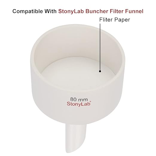stonylab Quantitative Filter Paper Circles, 3-Box 74 mm Diameter Cellulose Filter Paper with 20 Micron Particle Retention Medium Filtration Speed, Set of 3 x 100 Pcs