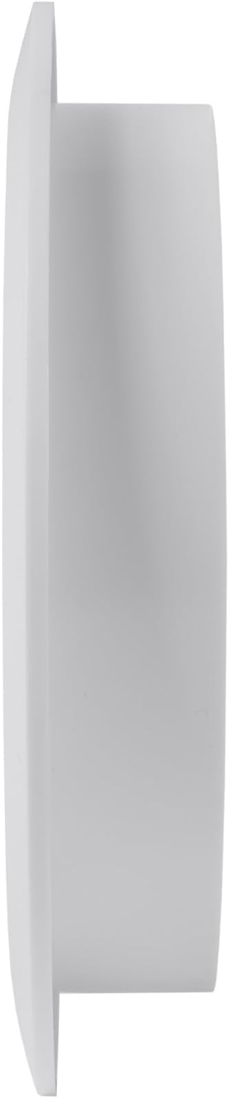 Vent Systems 5'' Inch - White - Soffit Vent Cover - Round Air Vent Louver - Grill Cover - Built-in Insect Screen - HVAC Vents for Bathroom, Home Office, Kitchen