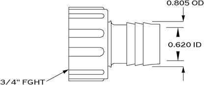 Voker Filter New Filter Installation Hardware Kit (only) - 3/4" Hose ID - Made in The USA