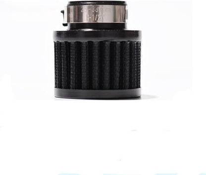 25mm Air Intake Filter 1" Inlet Dia Air Intake Cone Universal Filter Parts with Adjustable Clamp (Black)